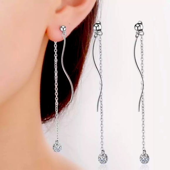 Jewelry - Sterling Silver 925 Long Drop Earrings